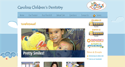 Desktop Screenshot of carolinachildrensdentistry.com